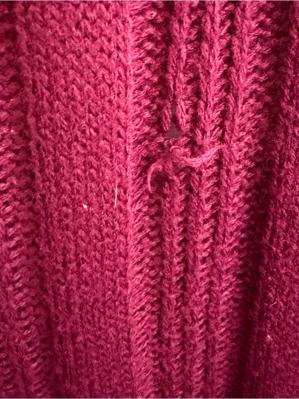 Faded Glory Merlot wine open front duster cardigan size large - Picture 6 of 7